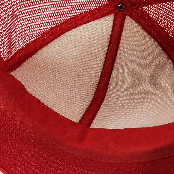Consolidated Freightways CF Red Snapback Cap Mesh Back Trucker Hat One Size - Picture 8 of 10